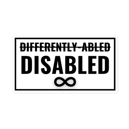 Disabled is Not a Dirty Word